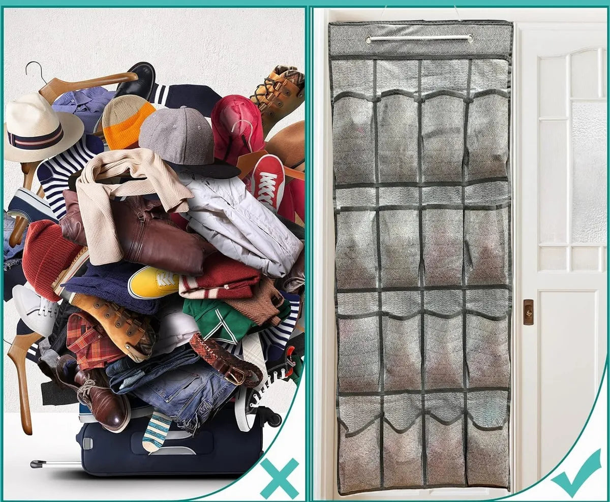 Organizador Colgante Puerta 16 Bolsillos Multiuso 88x45cm