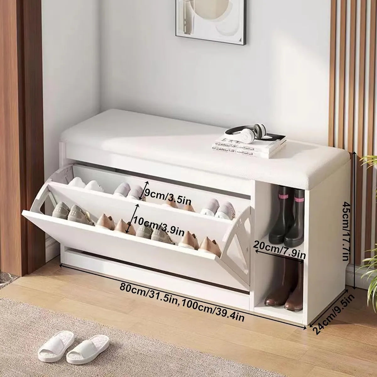Zapatero Organizador Recibidor Mueble Para Zapatos Madera