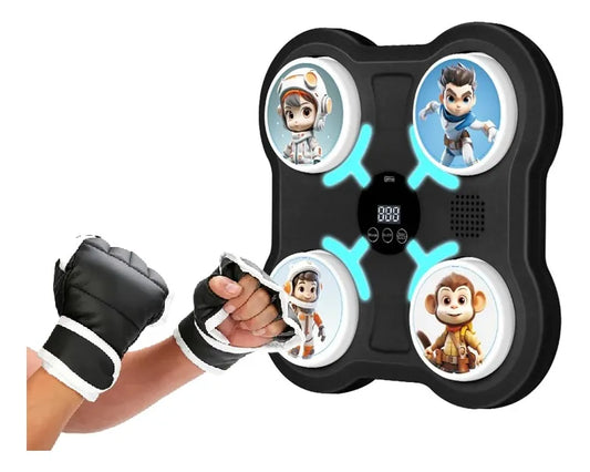 Maquina De Boxeo Niños Inteligente Bluetooth Luces Musical