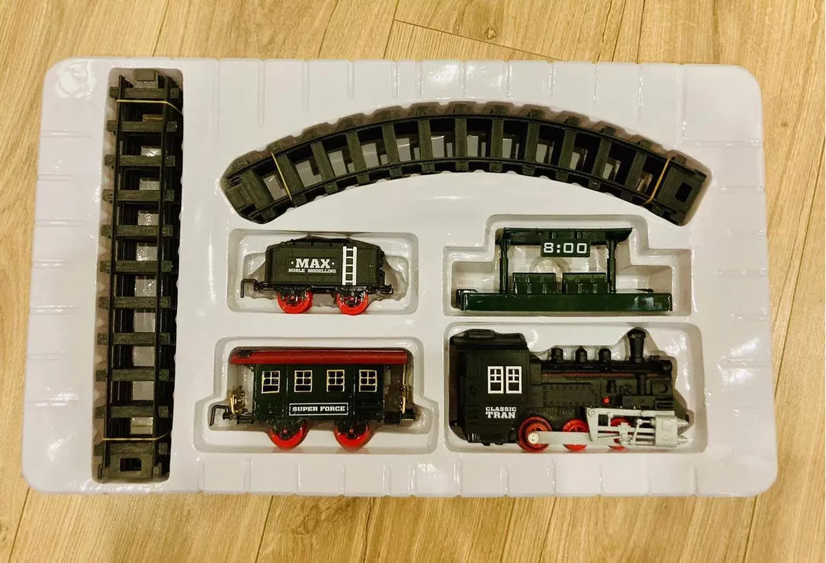 Tren Juguete Juguetes Tren Electrico Humo Para Navidad 16pcs