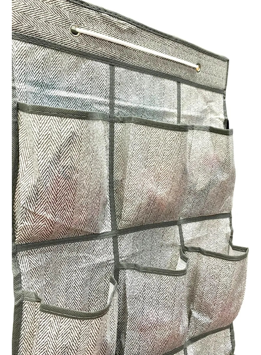 Organizador Colgante Puerta 12 Bolsillos Multiuso 90x40cm