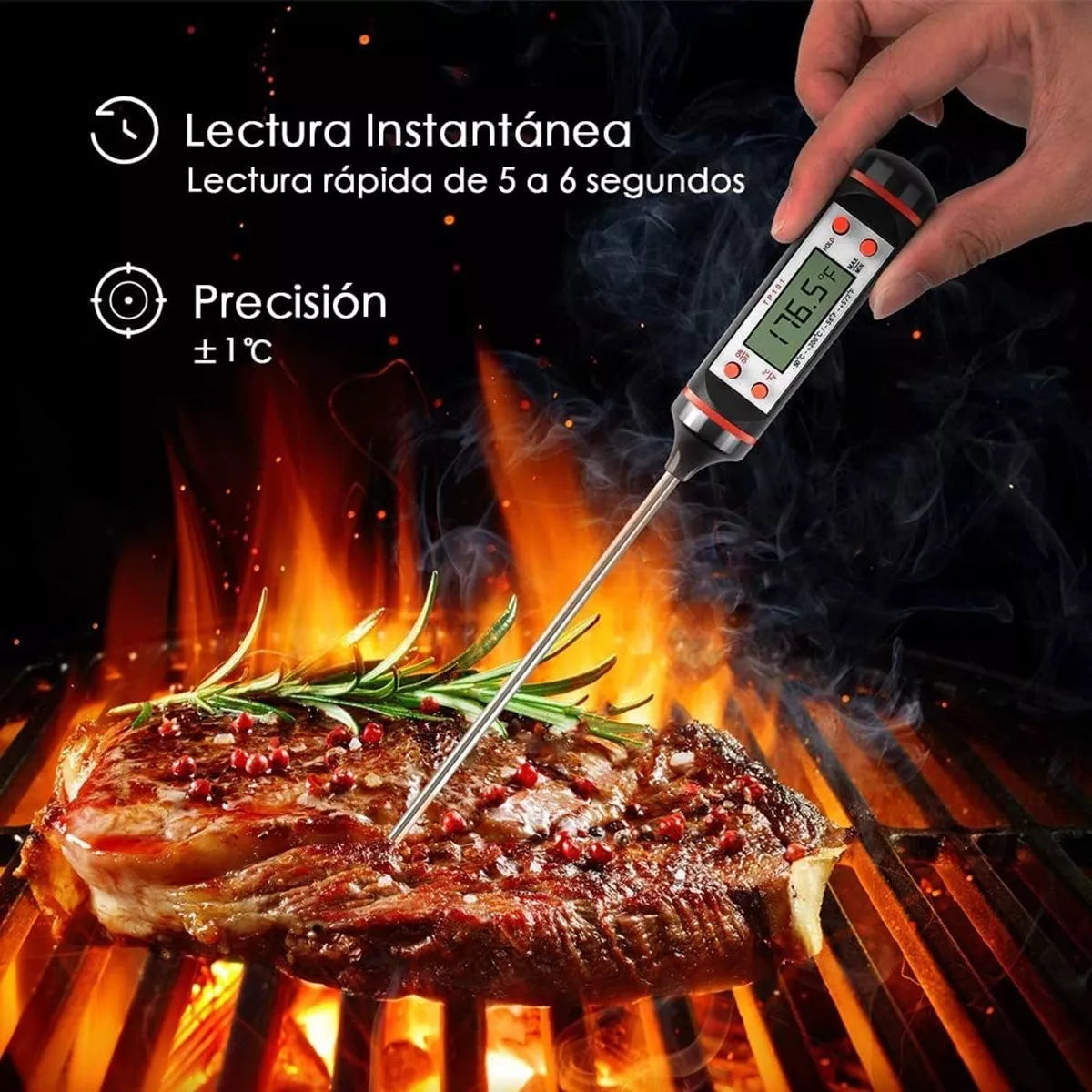 Termometro Horno Termometro De Cocina Digital Carnes Cocina