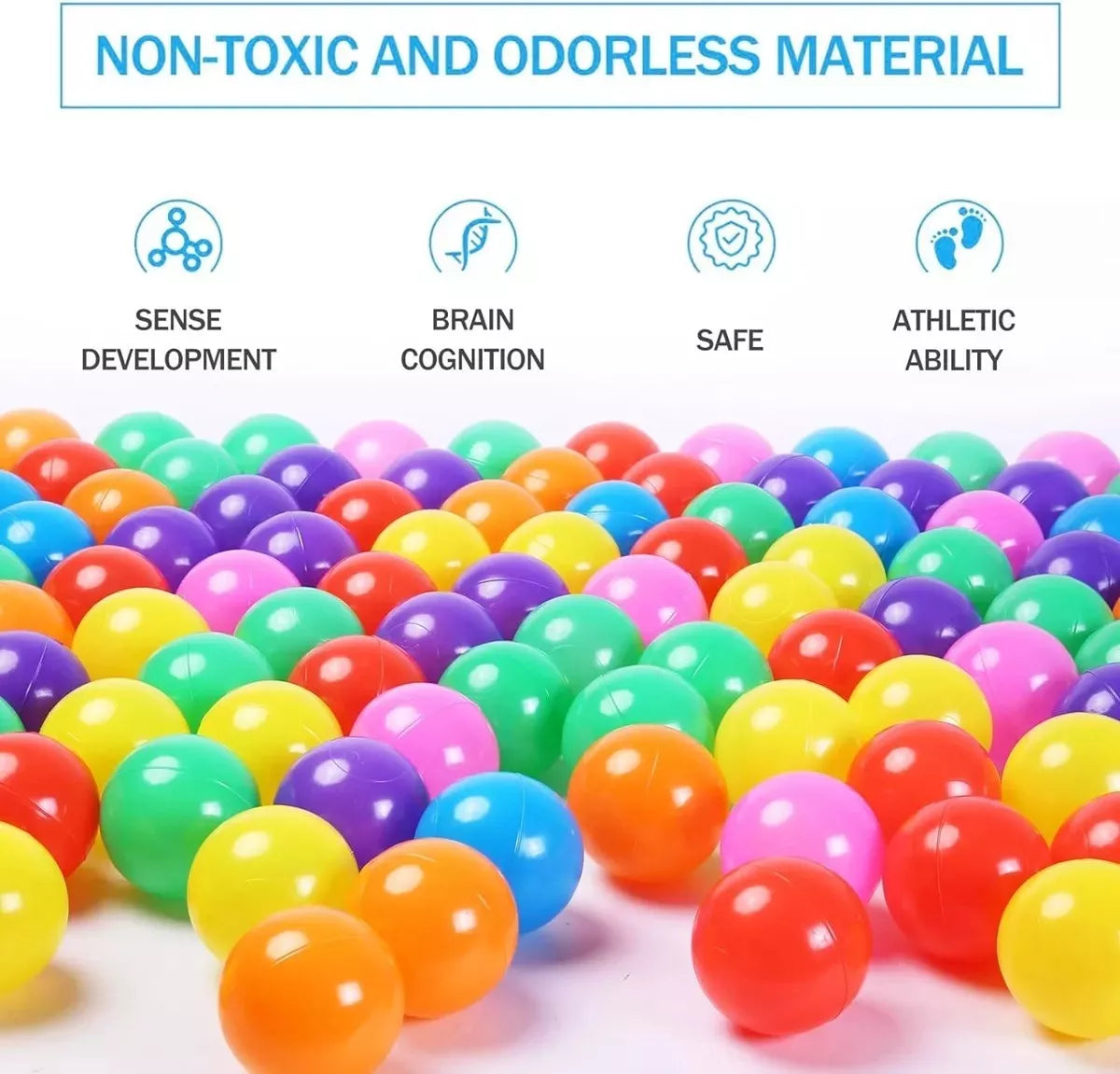 X50 Pelotas Plásticas Para Niños + Piscina Inflables 60cm