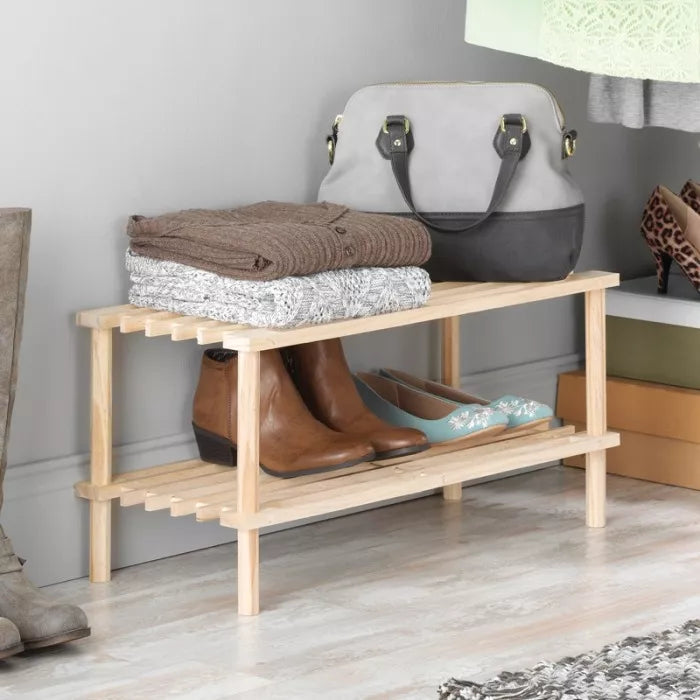 Zapatero Organizador Mueble Zapatero Madera Zapateros 2niveles