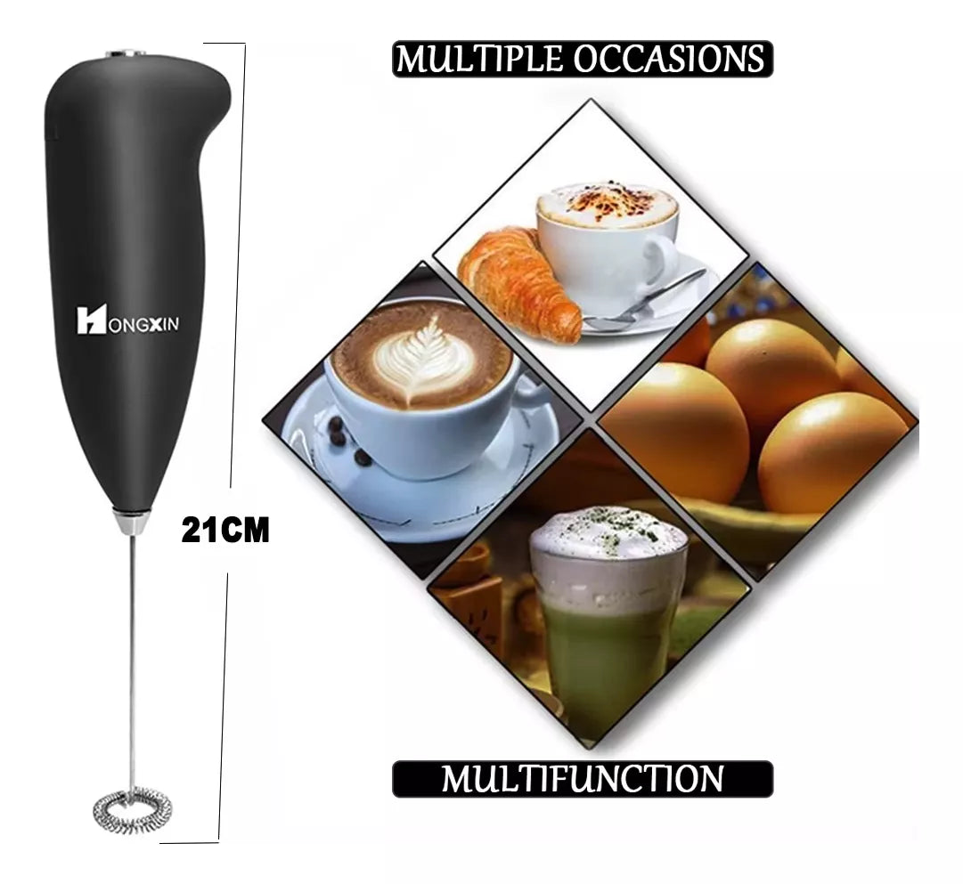 Mini Batidor Portatil Espumador Cafe Batidor Leche Manual