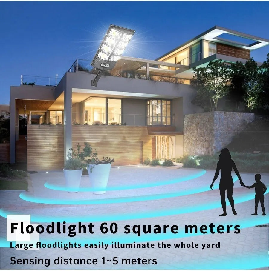 Foco Solar 200w Focos Solares Foco Led Exterior Con Sensor