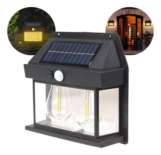 Faroles Solares Exteriores Focos Led Terraza Farol Doble