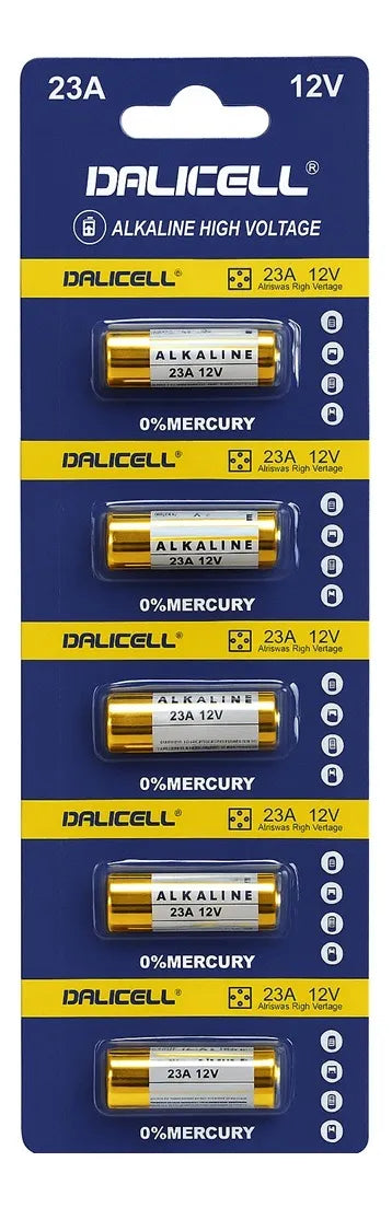 Pack X5 Baterias Pilas Alcalinas Pilas 23a 12v Display