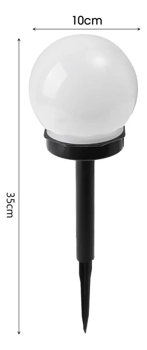 X3 Foco Jardin Solar Estaca Led Lamparas Globo Exteriores