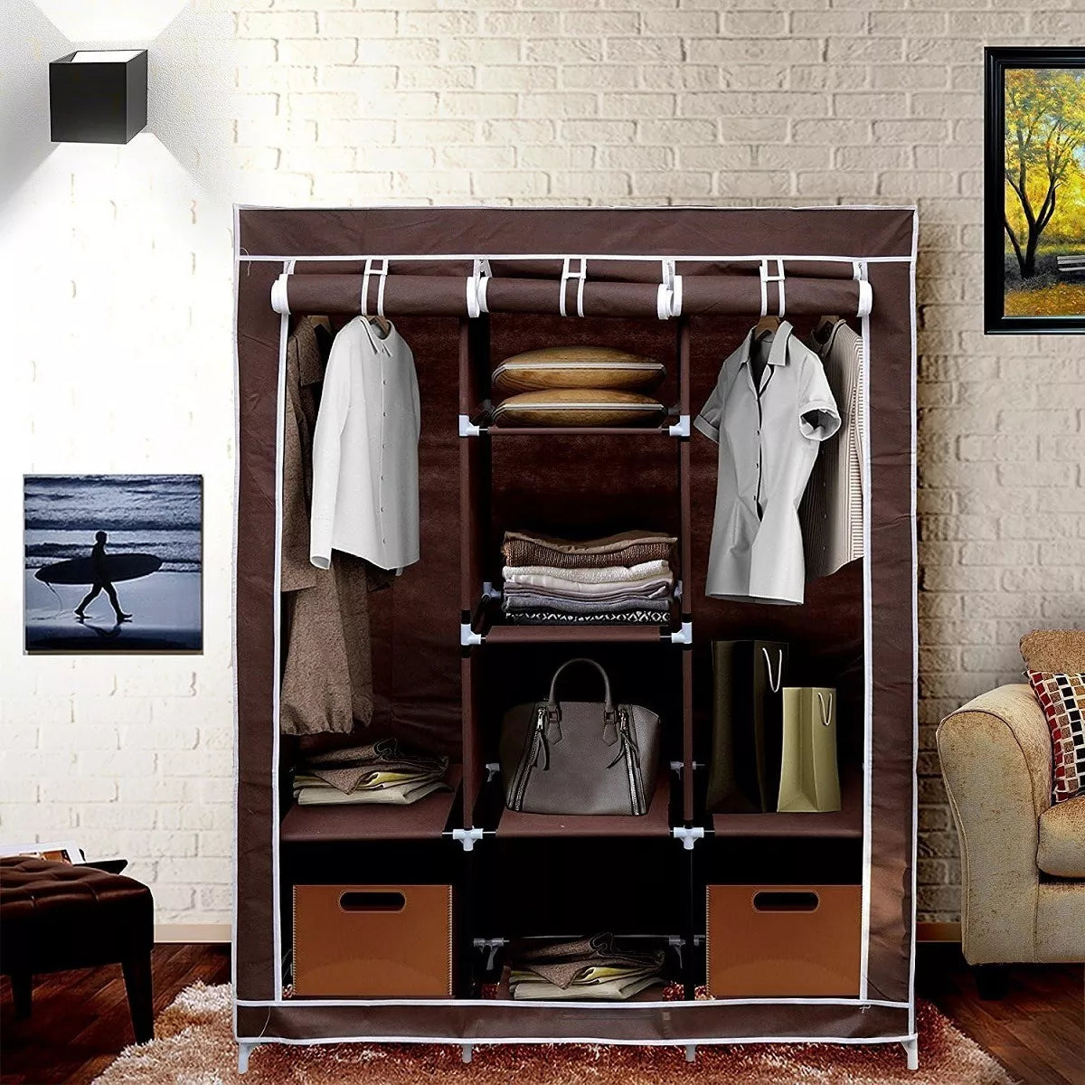 Organizador De Ropa Perchero Closet Organizador Armable Rack