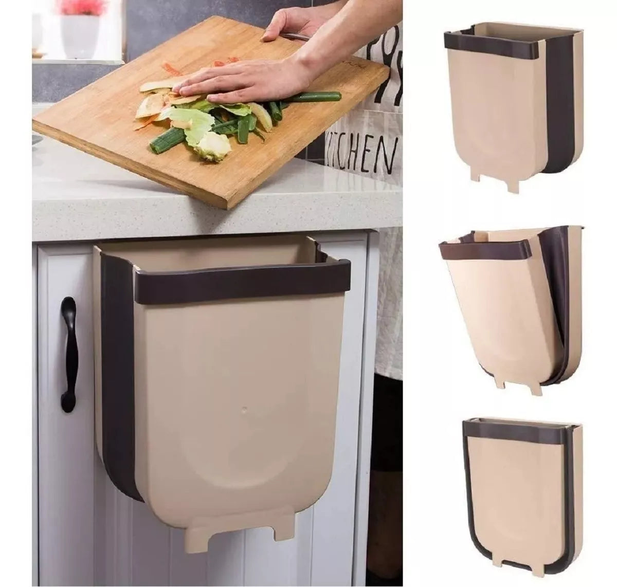 Basurero Plegable Plasticos De Cocina Papelero Basureros