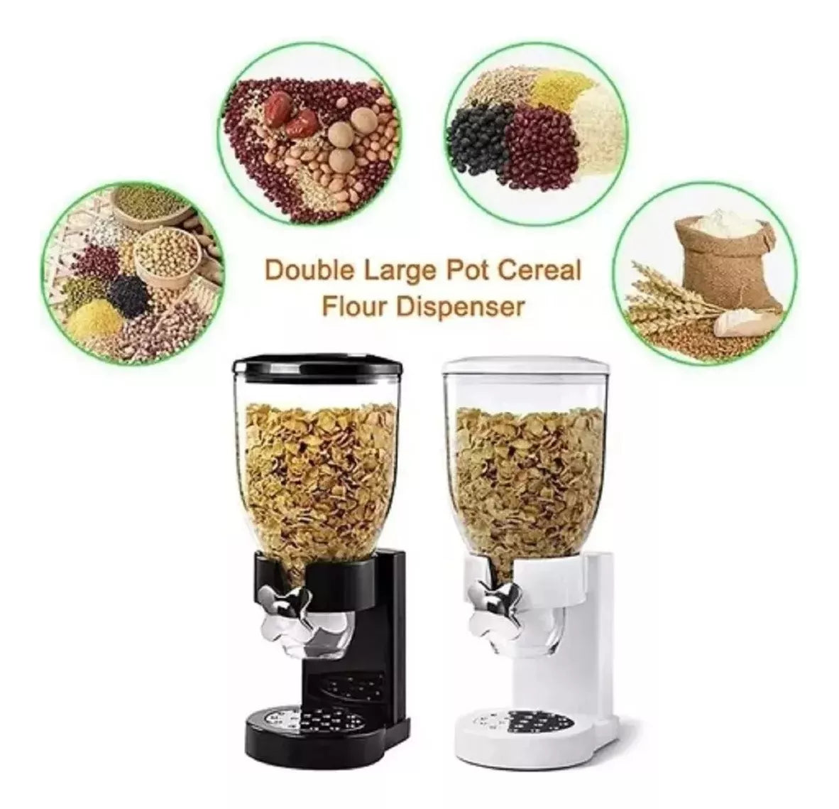 Dispensador De Cereal Almacenamiento Alimentos Frasco 2l