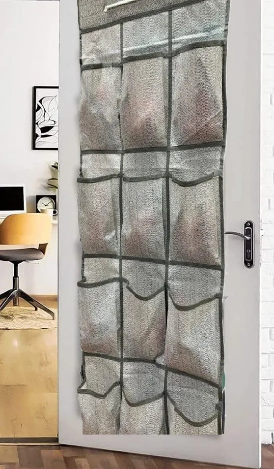 Organizador Colgante Puerta 12 Bolsillos Multiuso 90x40cm