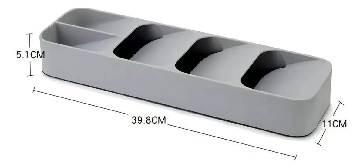Organizador De Cubiertos 5 Compartimentos Bandeja Cucharas
