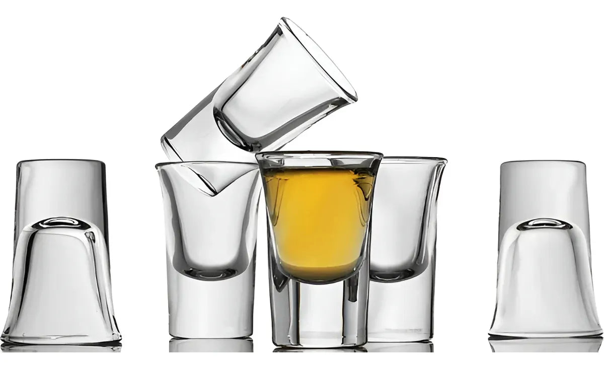X6 Pack Vasos Shot De Vidrio Trago Corto Tequila 15ml