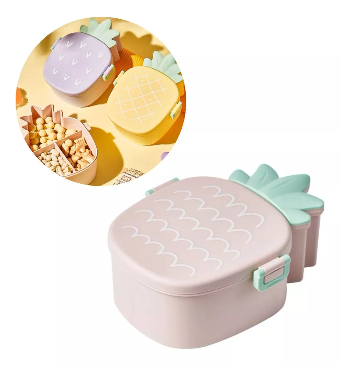 Fiambrera Contenedor Tapper De Colaccion Recipientes 300ml