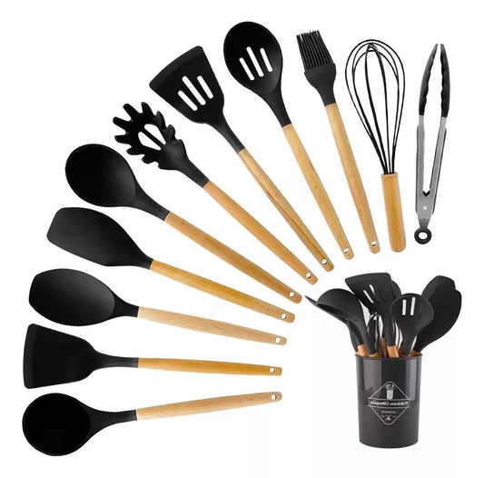 Set X12 Utensilios De Cocina Antiadherentes