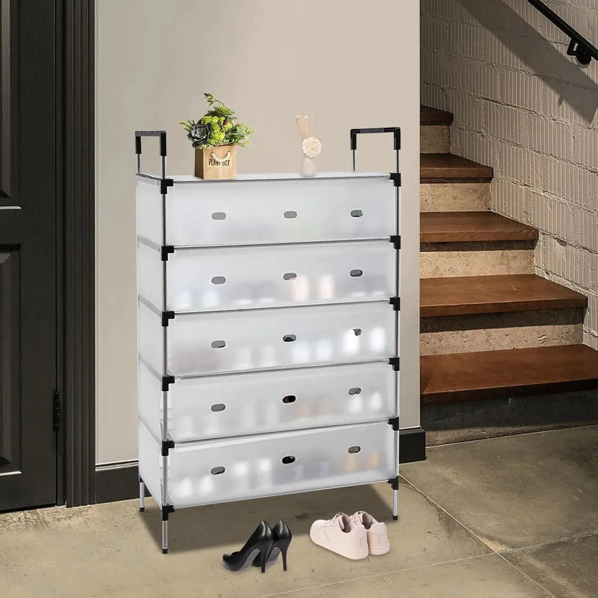 Mueble Zapatero Organizador Racks Zapatero 5 Niveles Armable