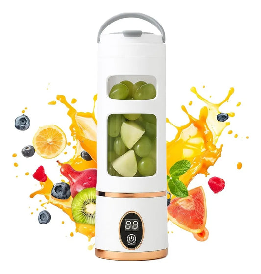 Termo Licuadora Portatil Recargable Juguera Batidos 450ml