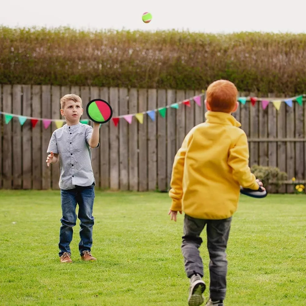 Juego Raqueta Con Pelota Raqueta Velcro Paleta Playa Niños