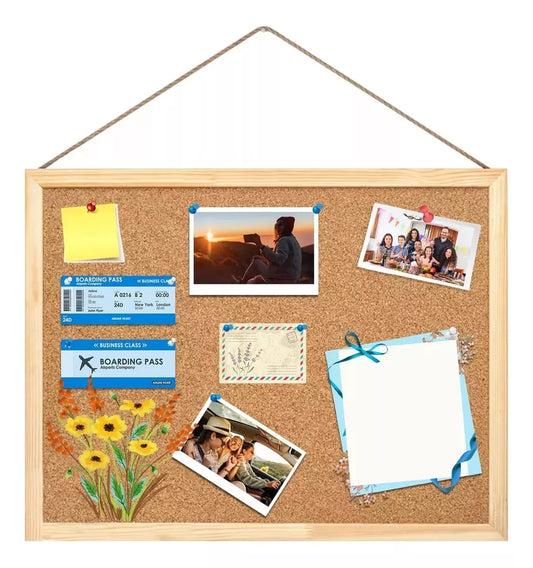 Pizarra Corcho Diario Mural Corcho Pizarra Corchos 60x40cm