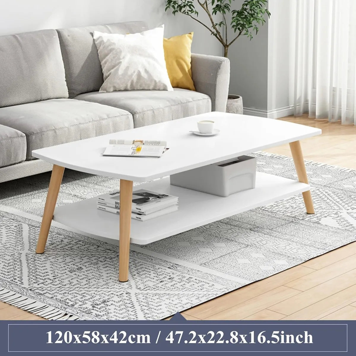 Mesa Centro 2 Niveles Mesa Auxiliar Decorativa Centro Living