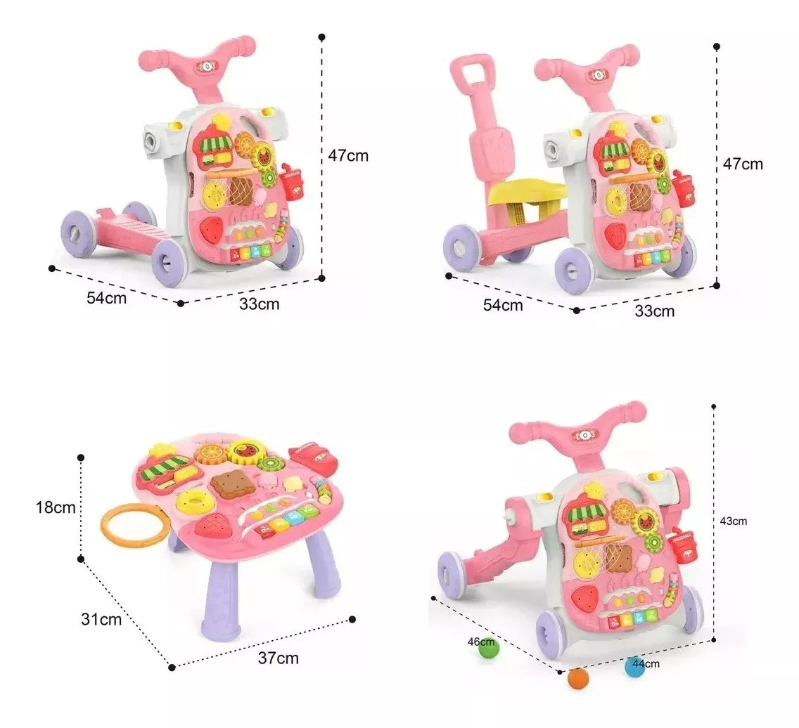 Caminadora Andadera Correpasillos Andador Bebe 4 En 1 Niños