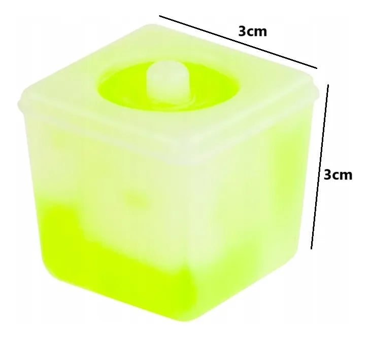 12 Cubos De Hielo Desechables Para Fiesta Hielos Led Fluor
