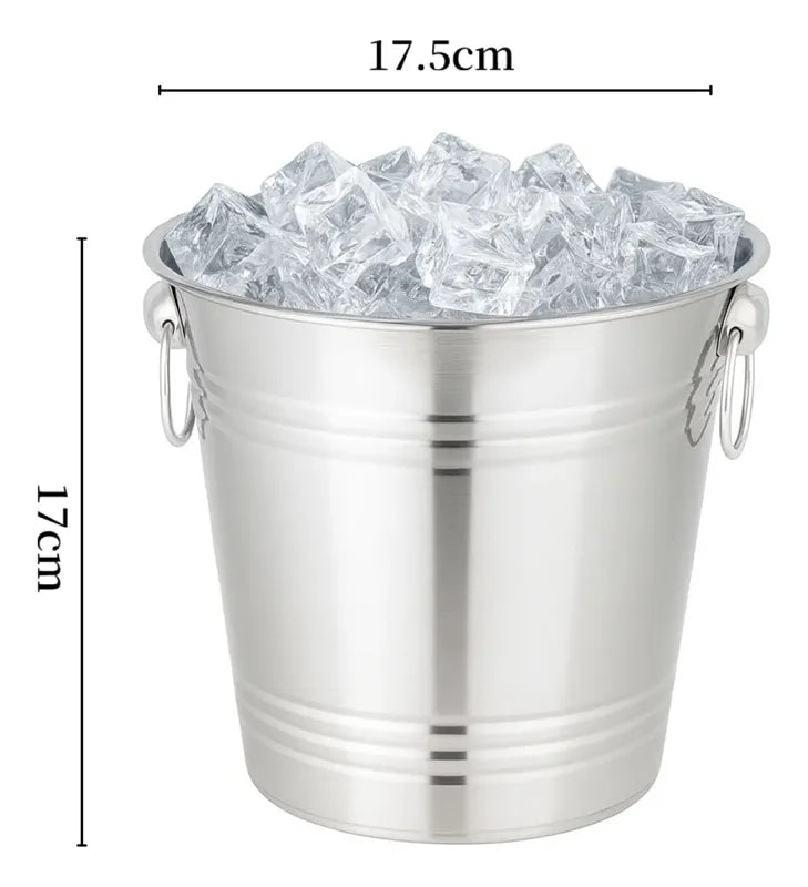 Hielera Cubeta De Acero Para Botella Latas Hielo Bar 3.0l