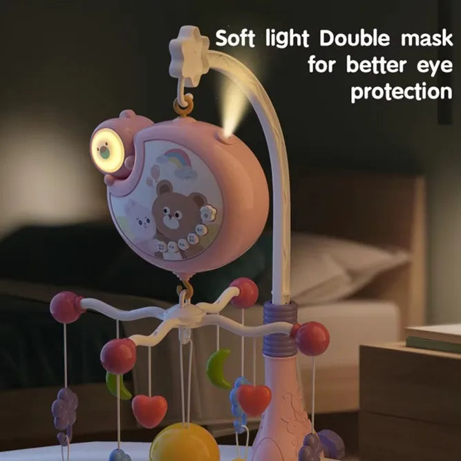 Movil Para Bebe Musical Luz Espantacuco Proyector Cuna Coche