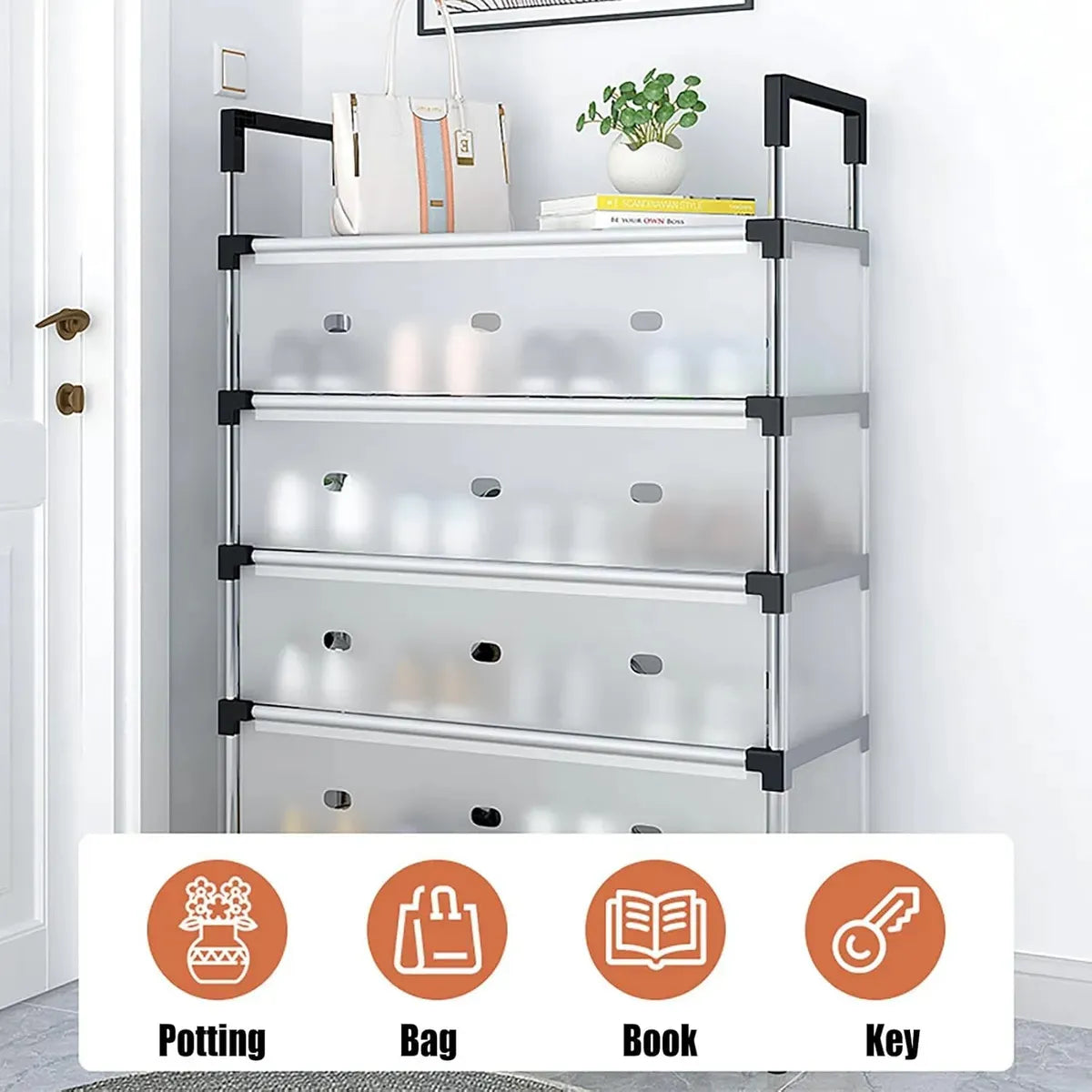 Mueble Zapatero Organizador Racks Zapatero 5 Niveles Armable