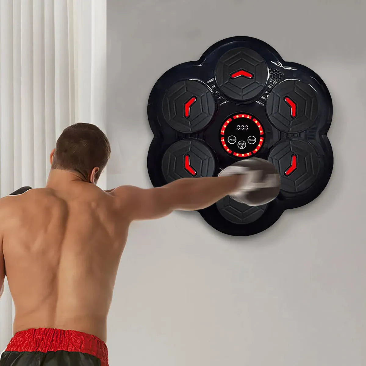 Maquina De Boxeo Musical Con Bluetooth Para Entrenamiento