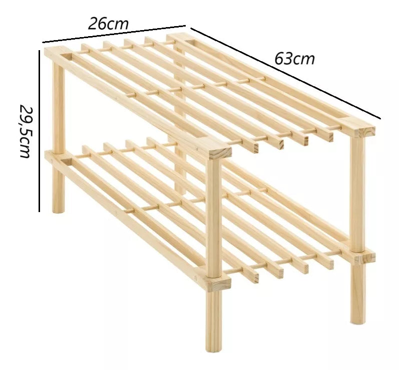 Zapatero Organizador Mueble Zapatero Madera Zapateros 2niveles