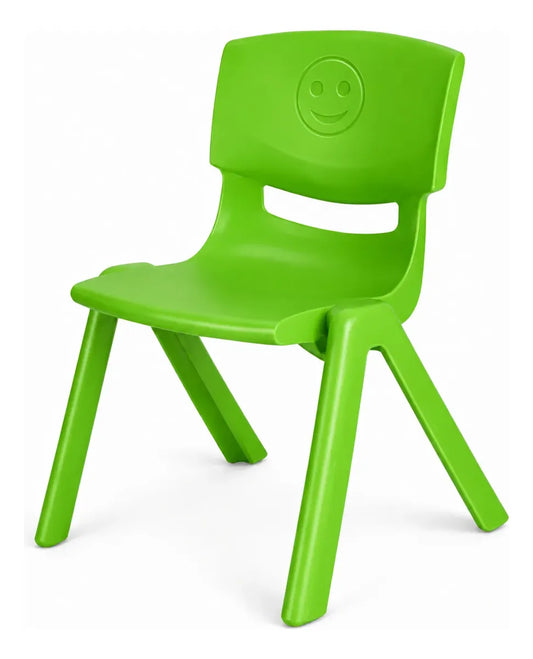Silla Infantil Plástica Apilable con Respaldo para Niños