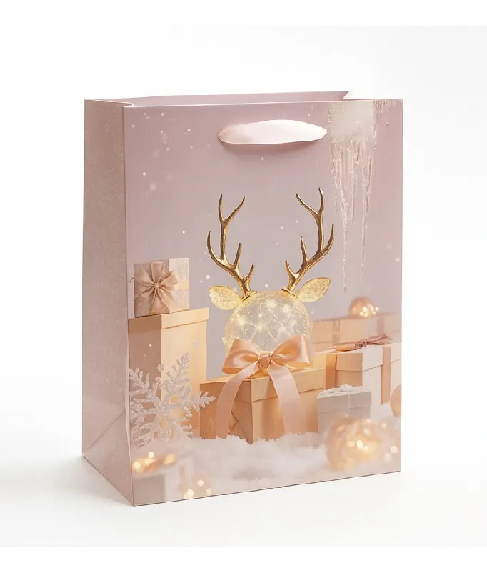 Bolsa De Regalo Navidad Bolsa Navideña 23x18x10cm Bolsa M