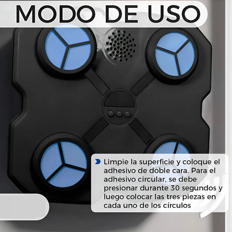 Maquina De Boxeo Inteligente Musical Luces Bluetooth Niños