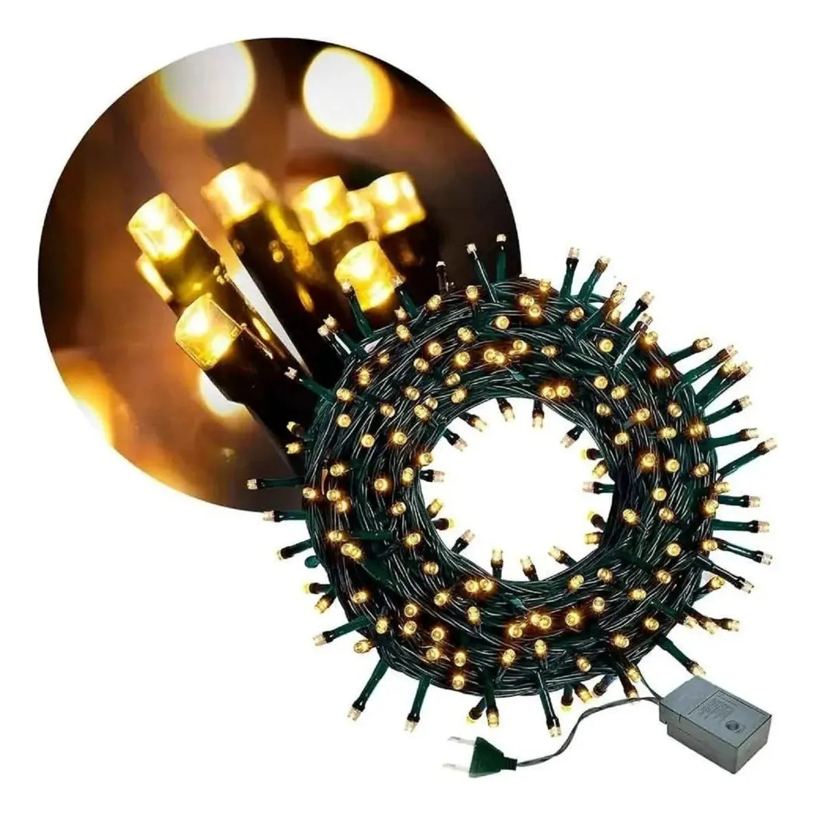 Guirnaldas Jardin Luces De Navidad Luces Navidad 100led 10mt