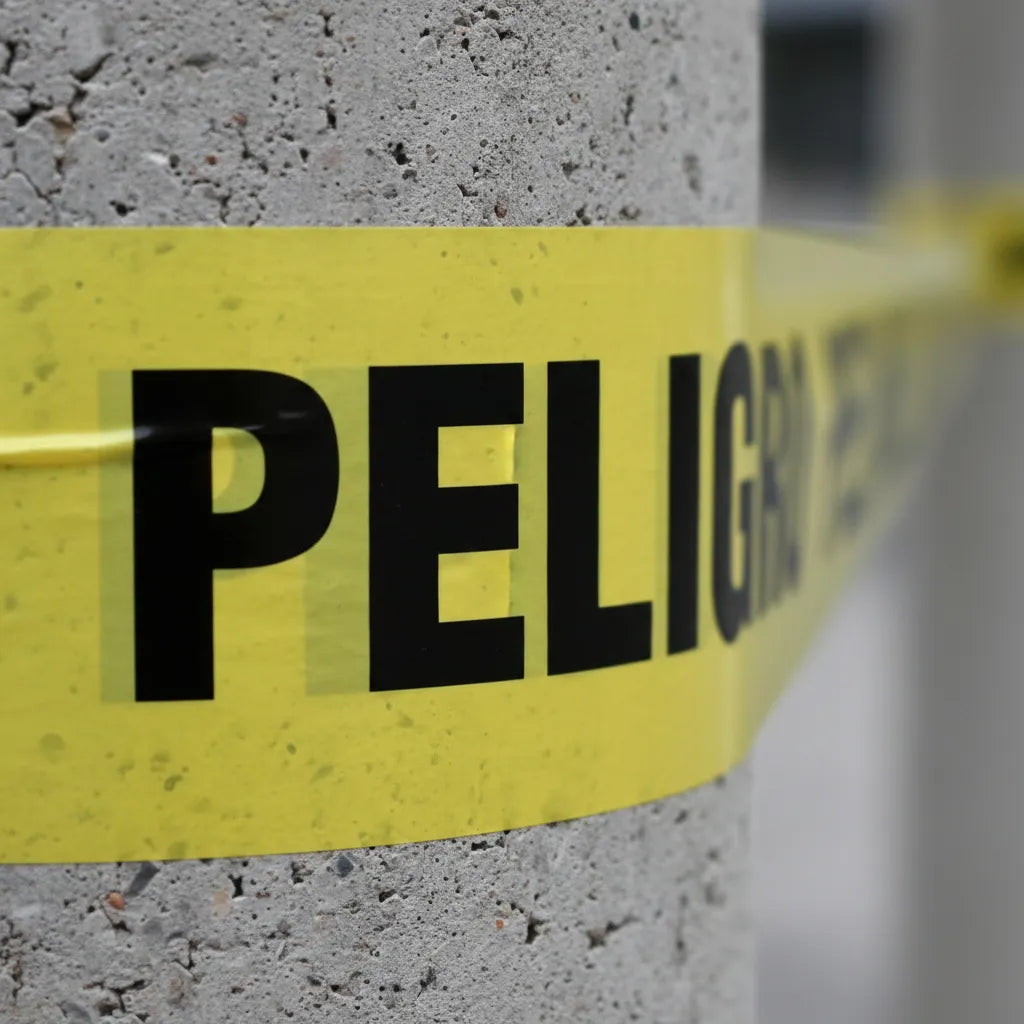 Cinta Peligro Cinta Seguridad Amarilla 100mts X 48mm Señales