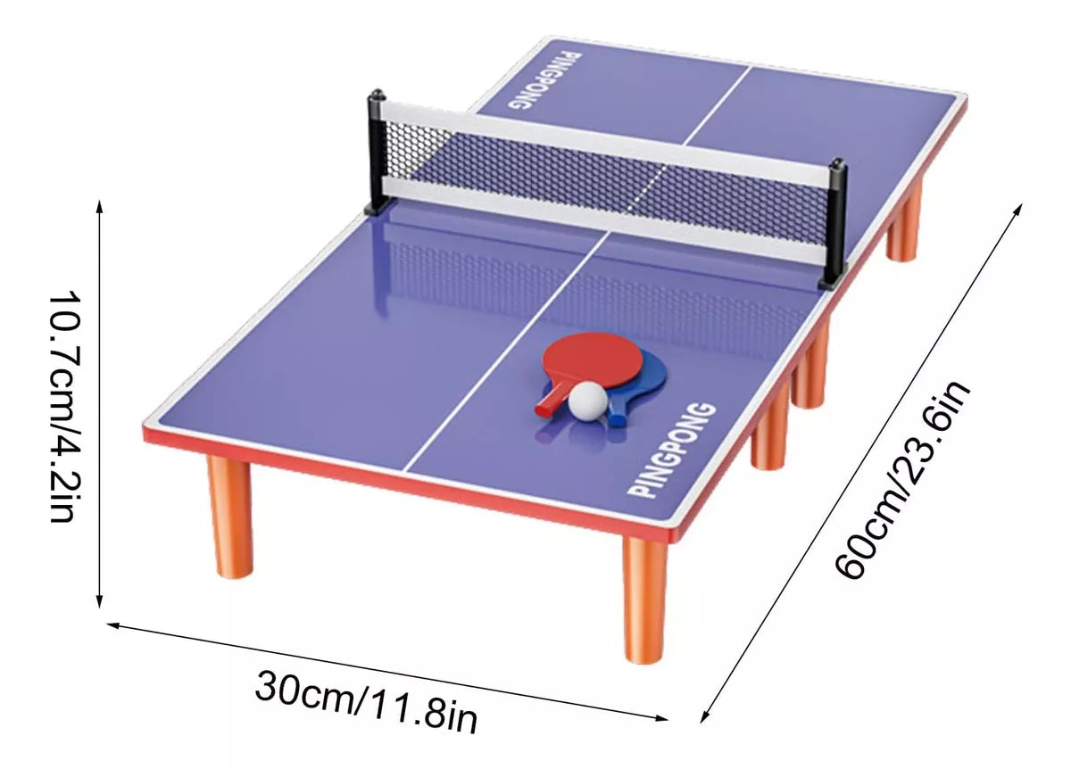 Mesa Infantil Ping Pong Mesa Pinpong Portatil + 2 Raquetas