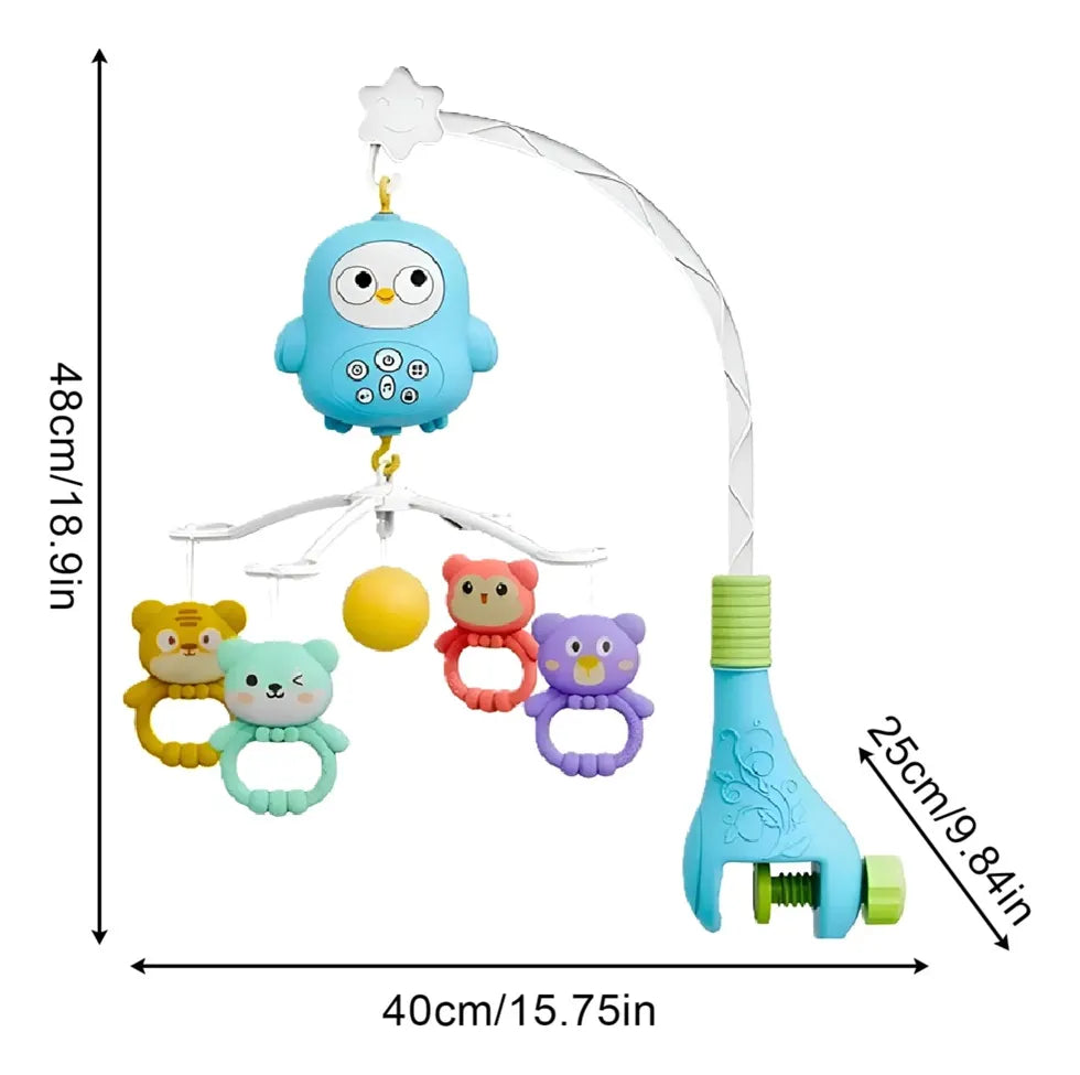 Movil Para Bebe Musical Luz Espanta Cuco Sonajero Coche Cuna