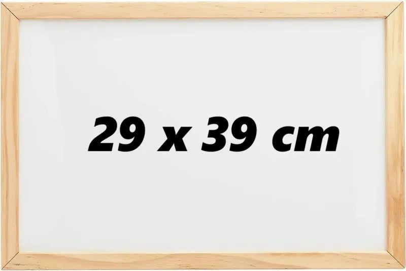 Pizarra Blanca Acrilica Pizarra Con Marco De Madera 30x40cm