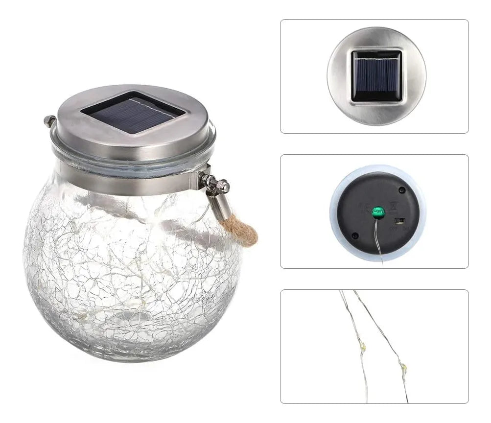 Farol Solar Exterior Lampara Decoracion Jardin Exterior Led