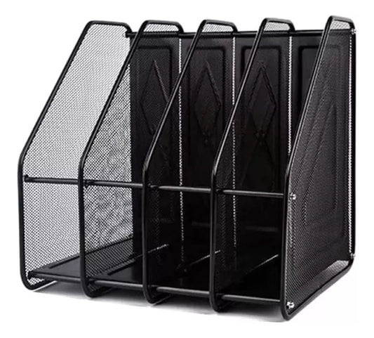 Organizador Revistero Libros Escritorio Metalico 4 Niveles