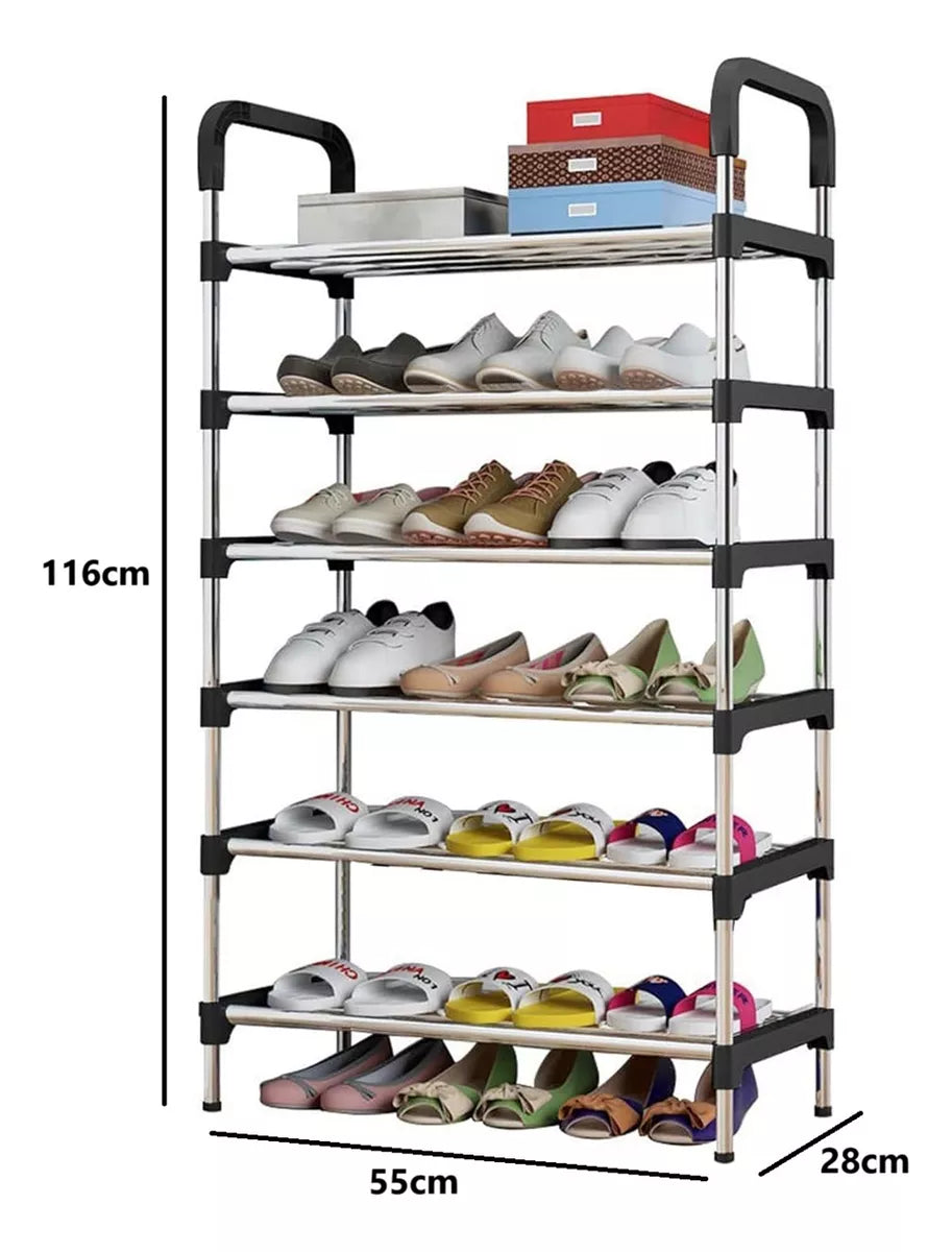 Mueble Zapatero Organizador Racks Zapatero Armable 6Niveles