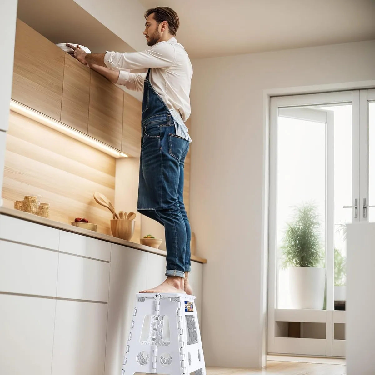 Taburete Silla Banquito Pisos Plegables Piso Plastico