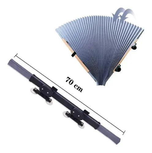 Parasol Retractil Quitasol Auto Cortina Para Sol Auto 70cm
