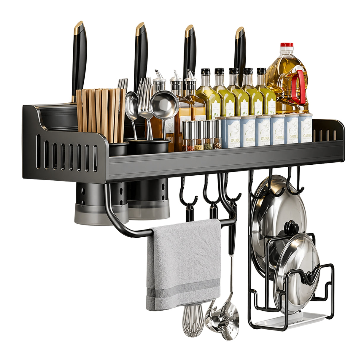 Organizador Soporte Colgador Utensilios Cocina Condimentos