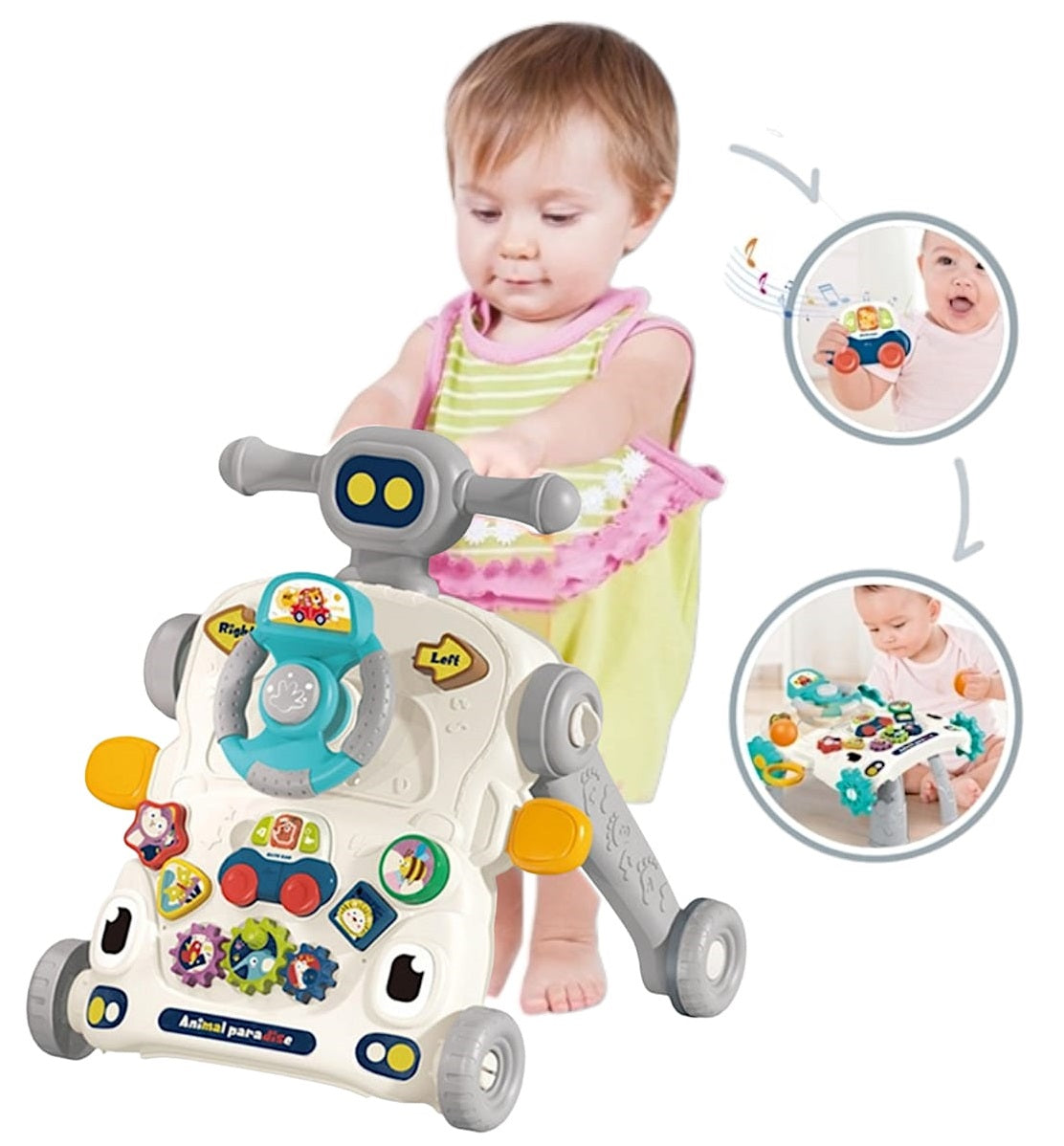 Caminadora 3en1 Bebe Andadera Correpasillos Andador Caminado