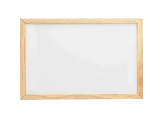 Pizarra Blanca Acrilica Pizarra Con Marco De Madera 30x40cm