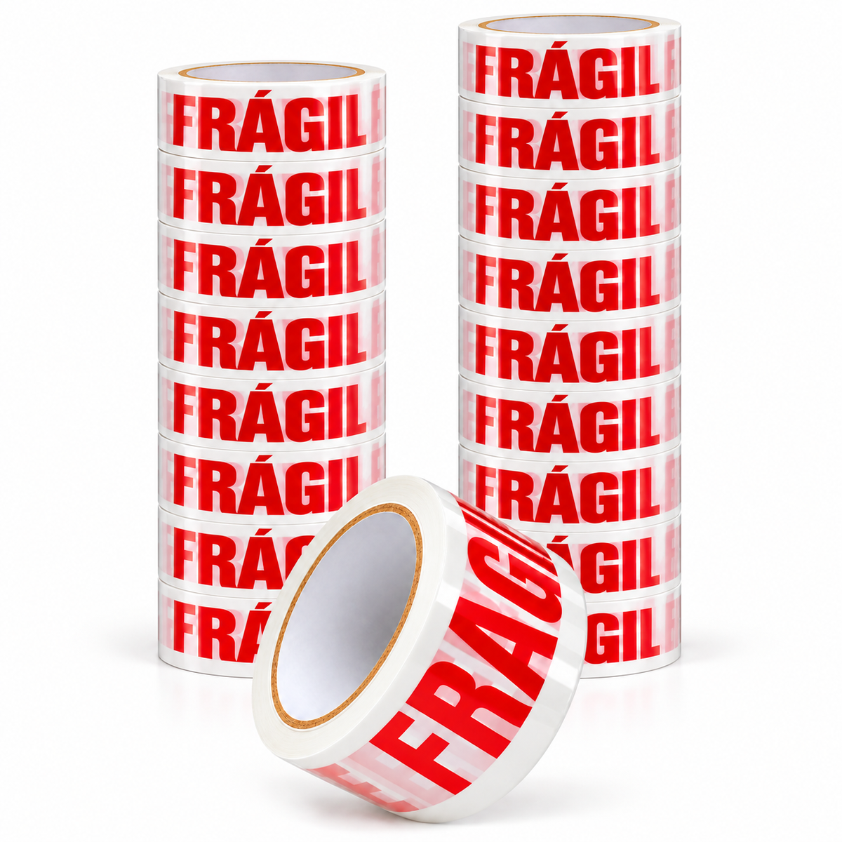 Pack 20 Huincha Fragil Embalaje Cinta Embalaje Fragil 250mts X4.5cm